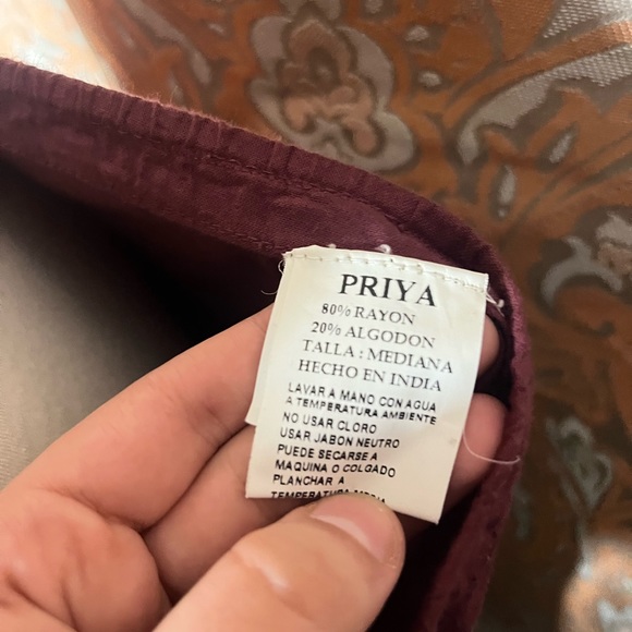 Whimsigoth Boho Velvet Beaded Maxi Slirt - Picture 3 of 3